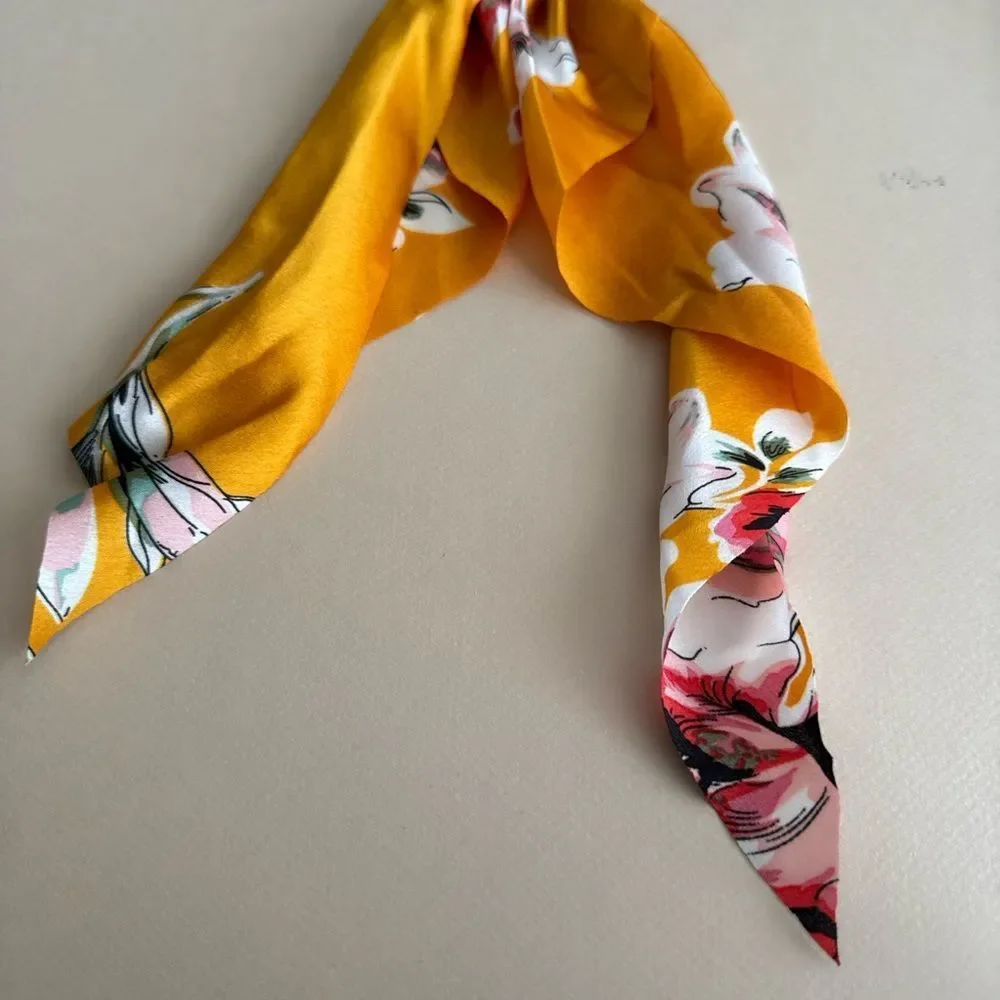 Floral Scarf Scrunchie K63